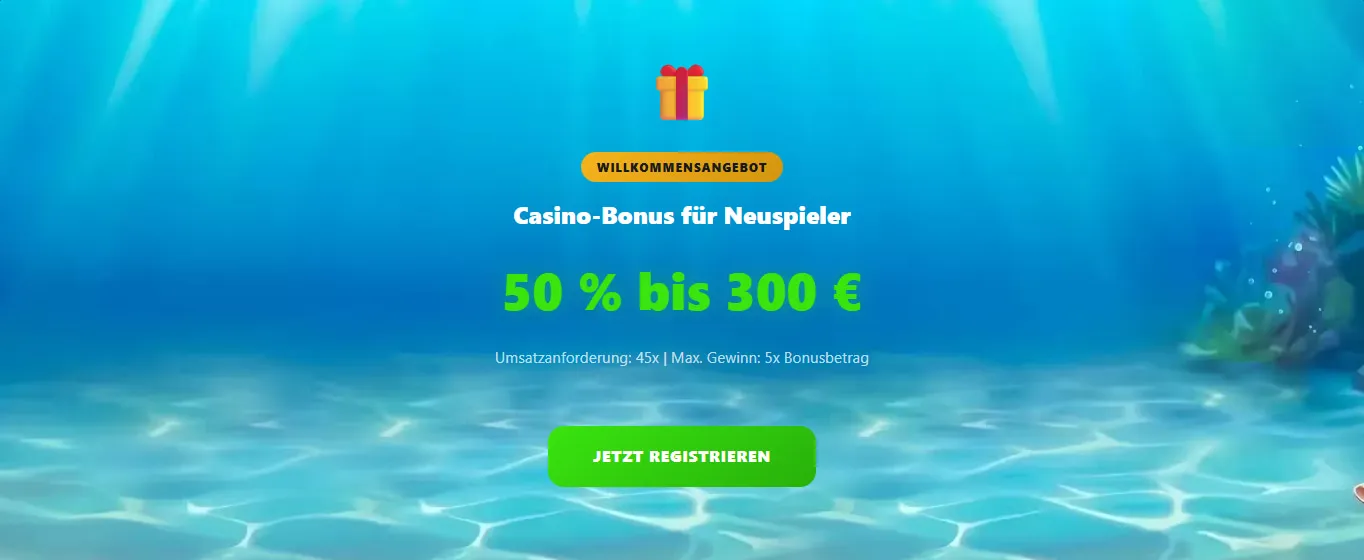 VIP-Live-Casino-Cashback bei Fugu Casino: 25 % bis zu 200 &euro; w&ouml;chentlich